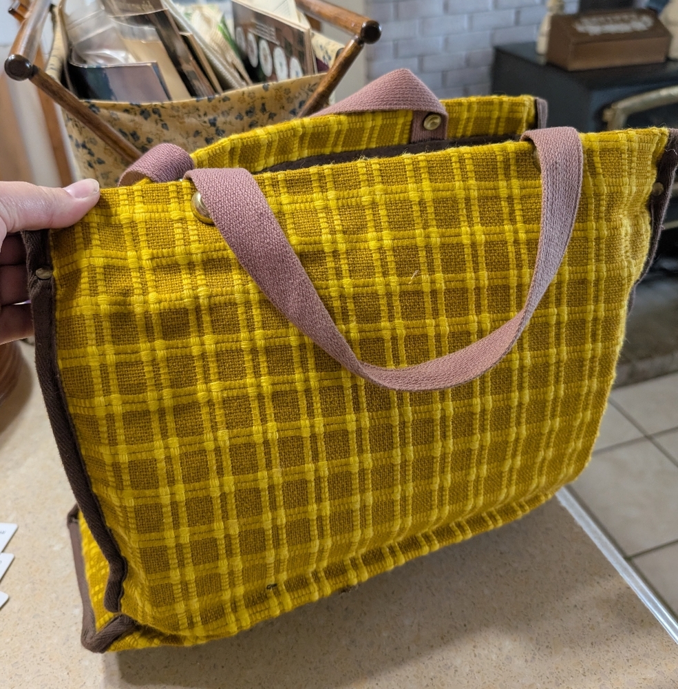 Not So "Mystery Bag" Full Of Needlework Mid Century Modern MCM Needlepoint
